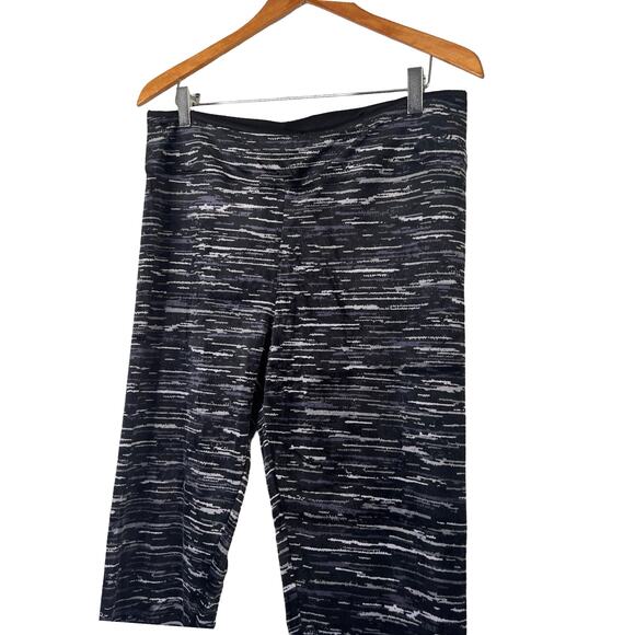 A293100 CUDDL DUDS Double Plush Velour Leggings Black Texture M - Picture 2 of 7